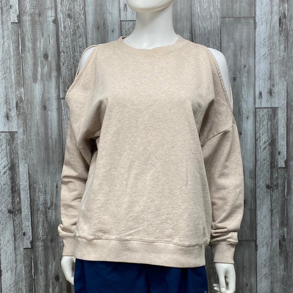 All Saints Unai Oversized Cold Shoulder Sweatshirt [P66] - Picture 2 of 7